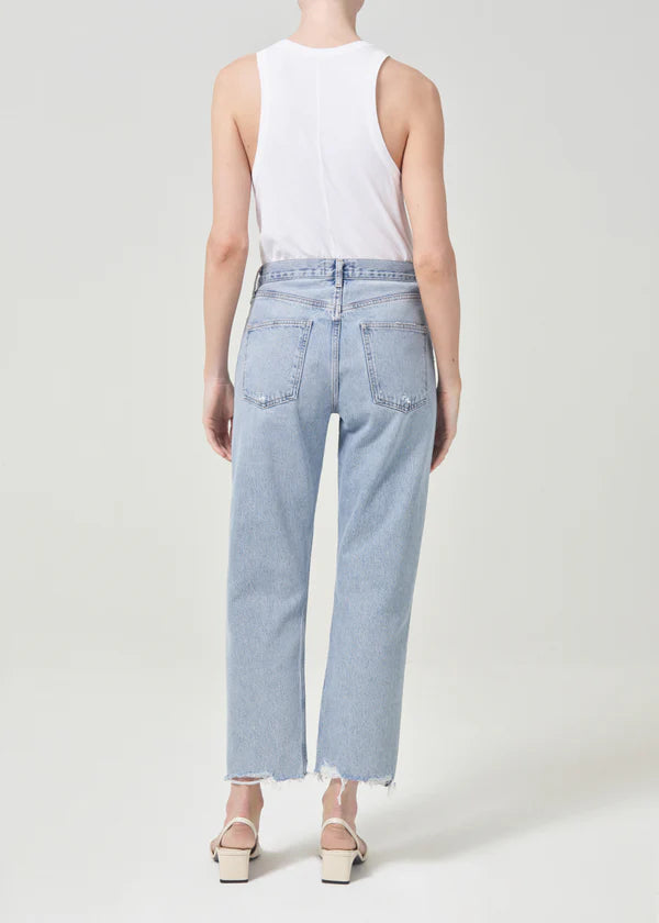 90's Crop Mid Rise Straigh in Nerve | Agolde