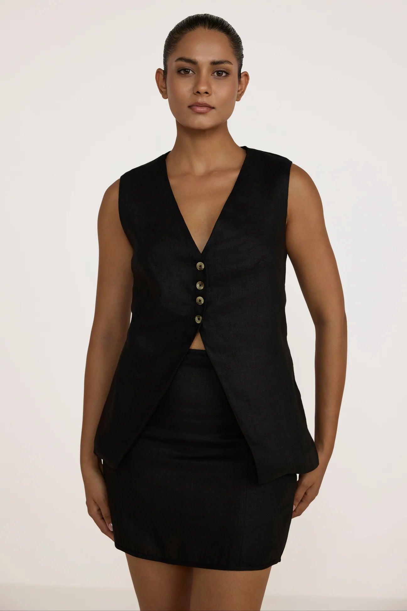 black dress vest women Executive Apparel 8131 Women's Tuxedo Vest Gourmet Lined with Satin Collar- Black-S