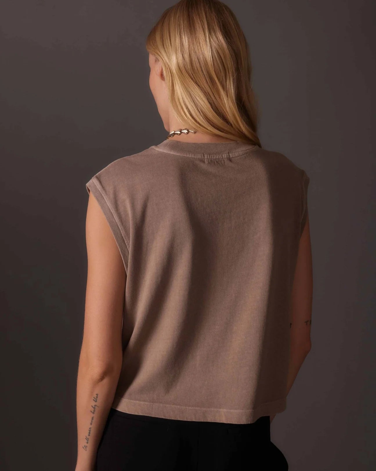 Relaxed Muscle Tee in Warm Grey | Richer Poorer