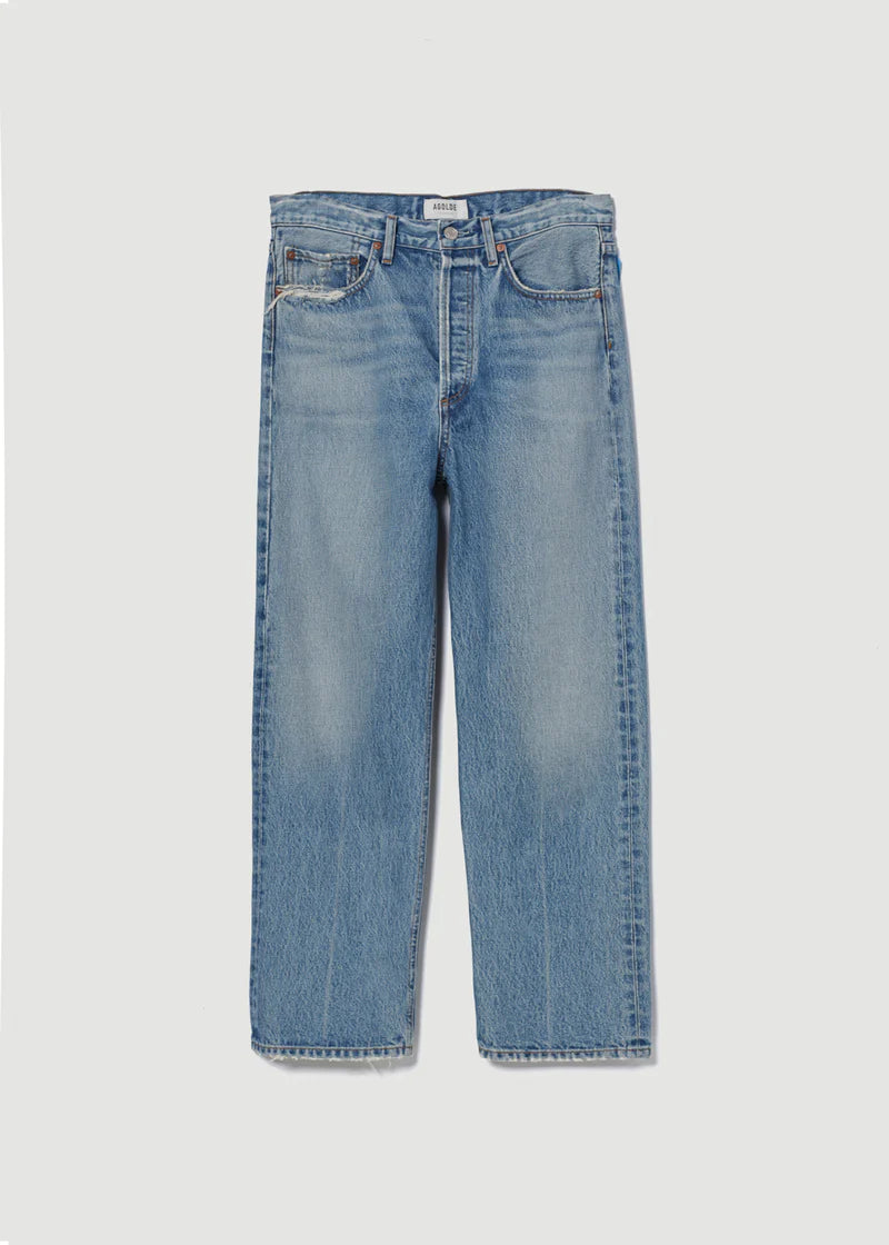 90's Crop Mid-Rise Straight in Hooked | Agolde