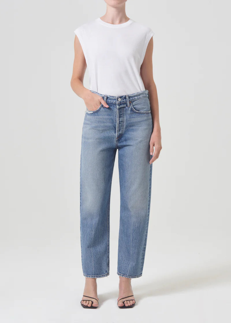 90's Crop Mid-Rise Straight in Hooked | Agolde