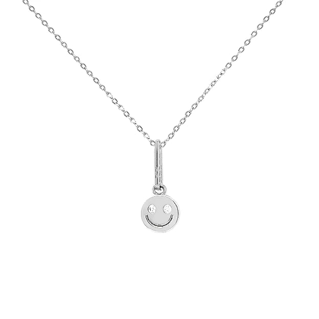 All Smiles Necklace Rhodium Plated| Thatch