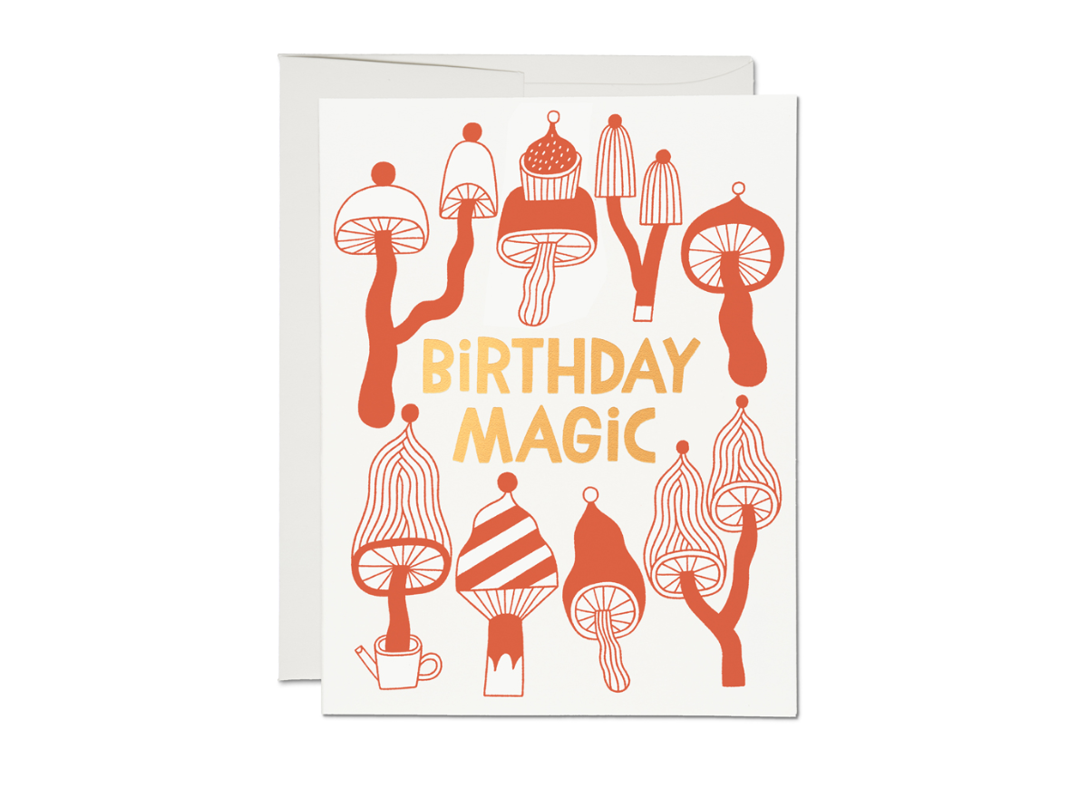 Mushroom Magic Birthday Card | Red Cap Cards
