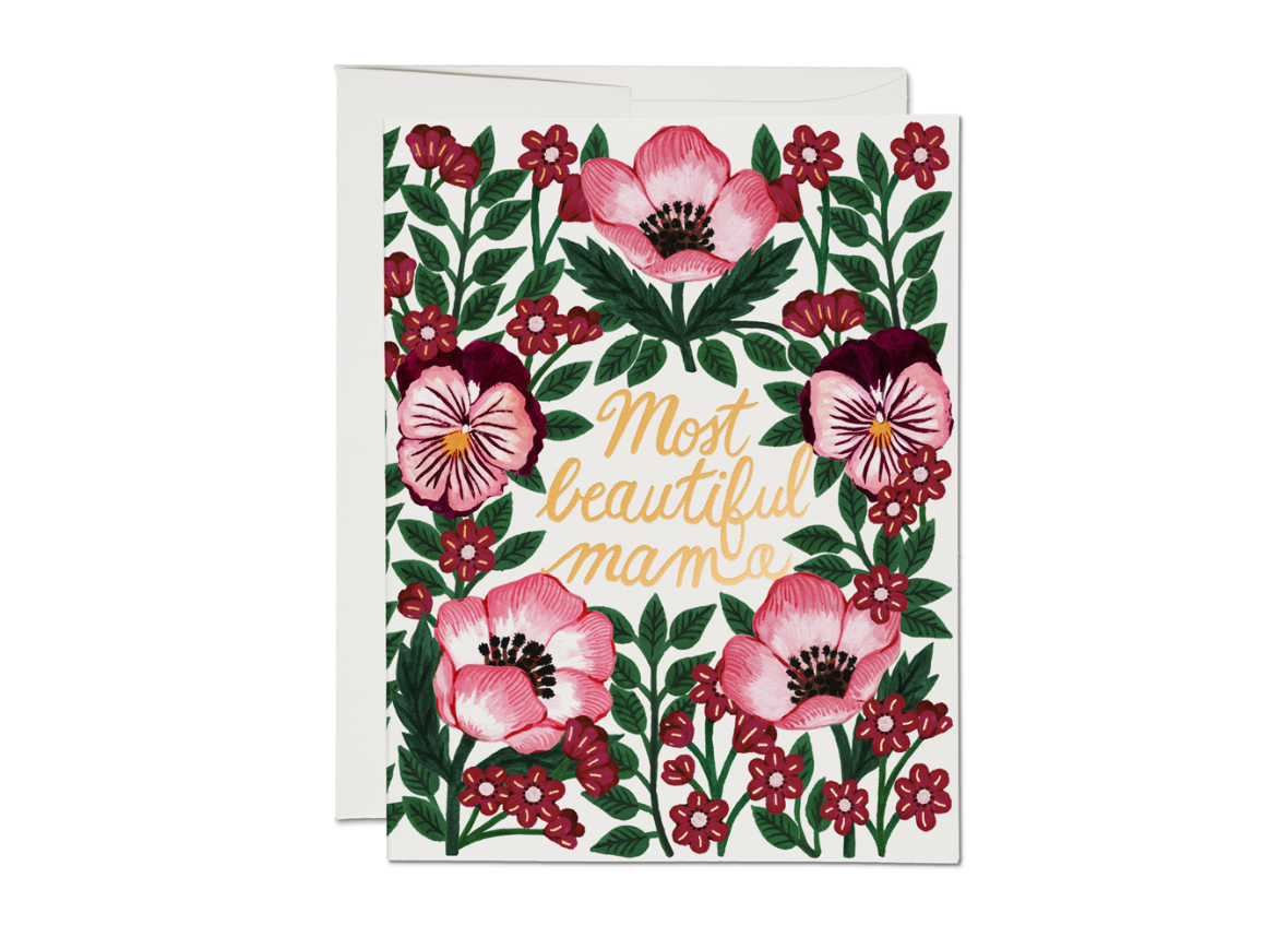 Most Beautiful Mama Mother’s Day Card | Red Cap Cards