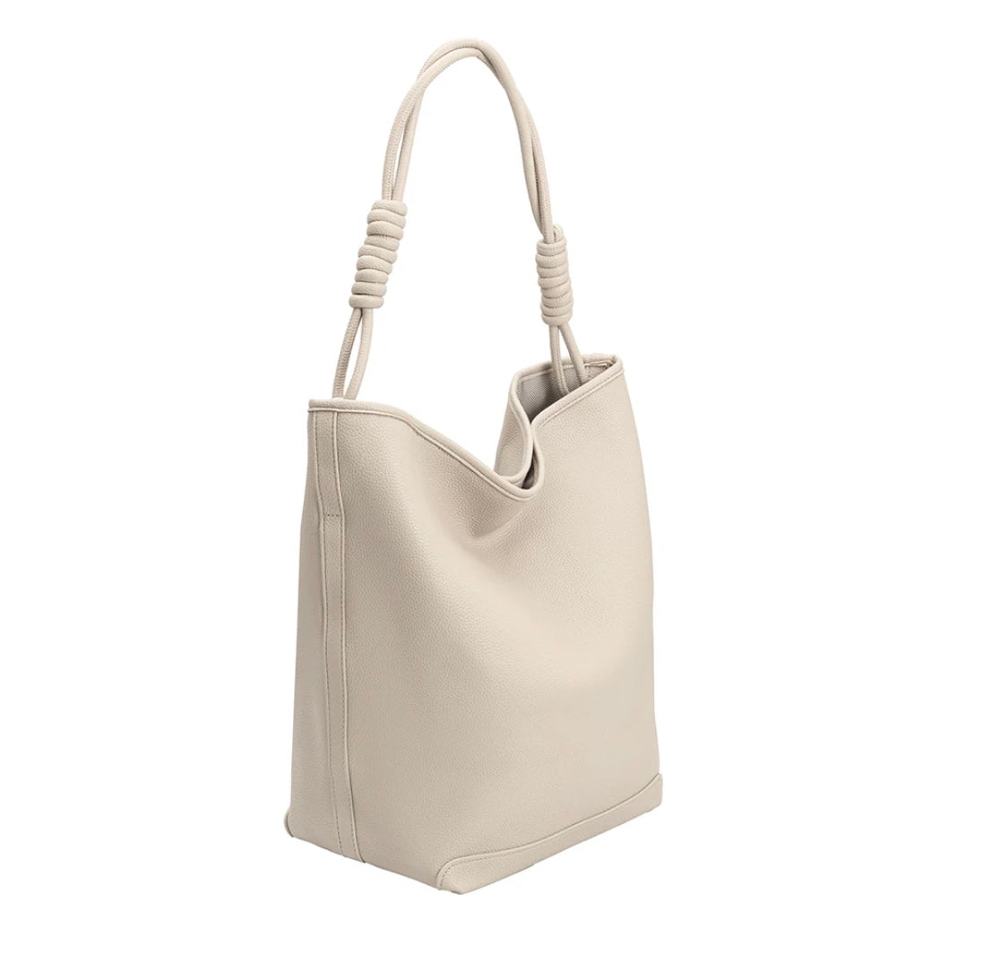 Adeline Ivory Large Recycled Tote Bag | Melie Bianco