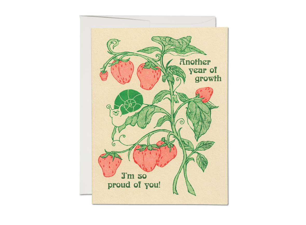 Another Year of Growth Birthday Card | Red Cap Cards