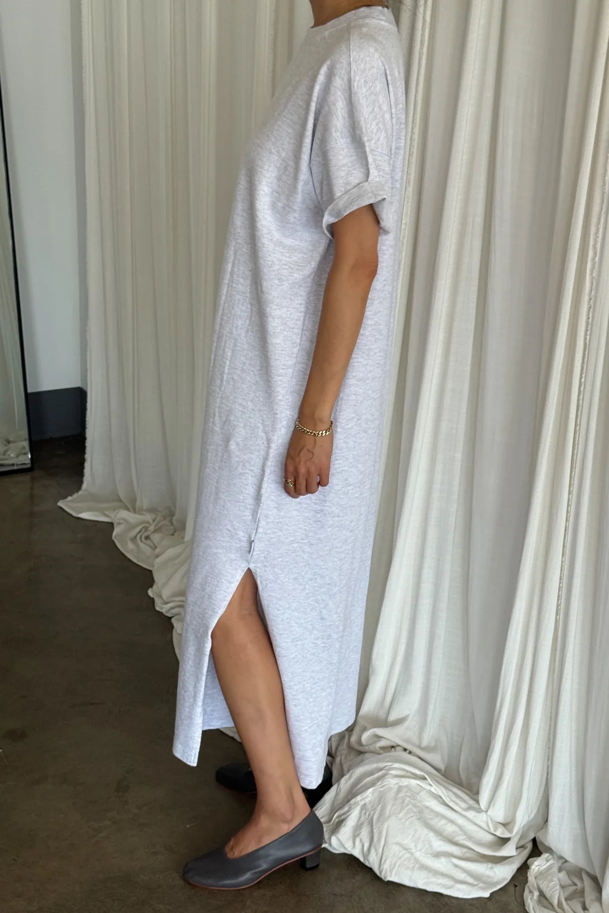 ice grey dress JILL DRESS // ICE GREY Haikure
