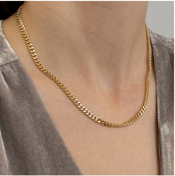 Drew Curb Necklace 14k Gold Plated | Thatch