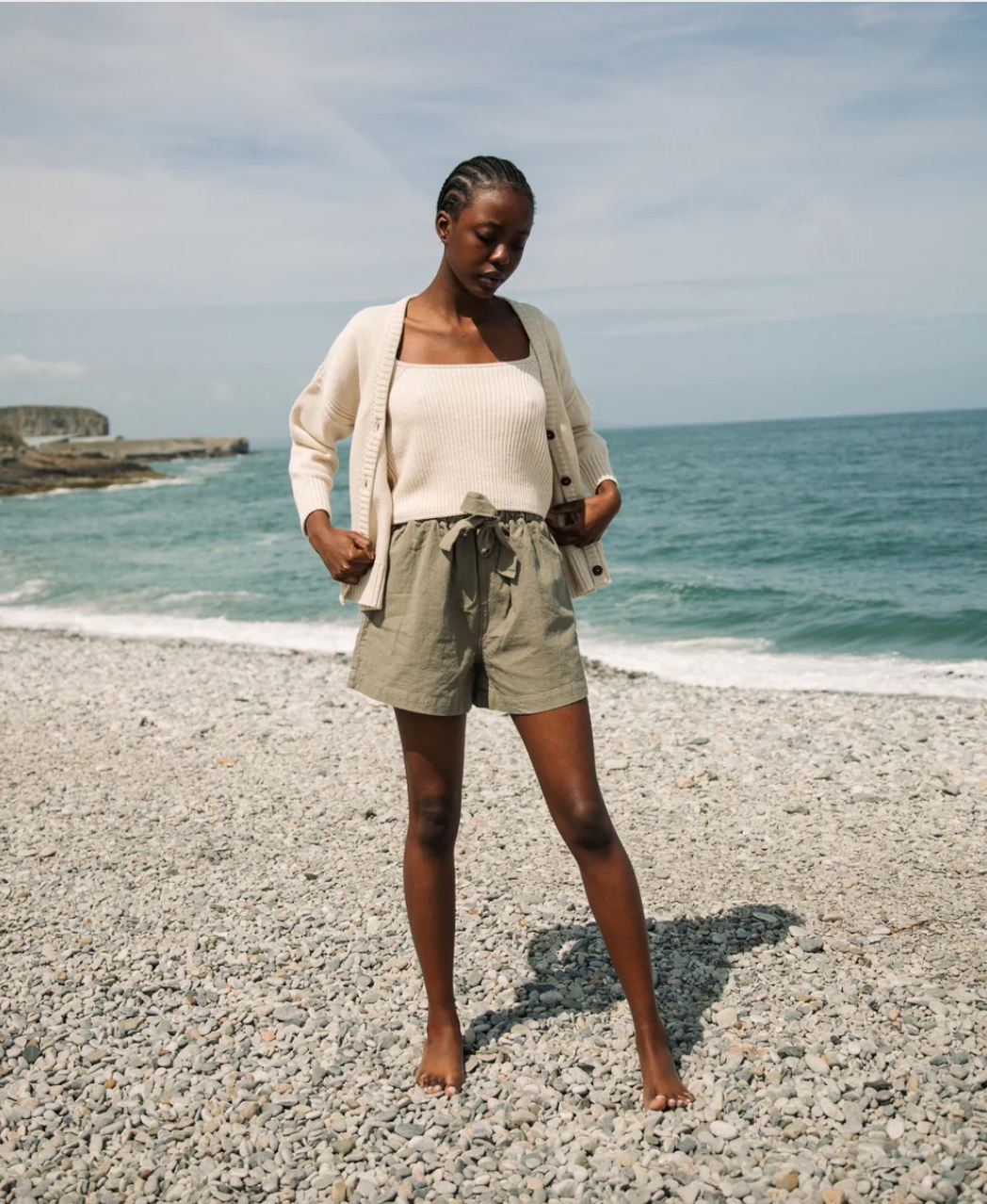 Honor Short in Sand | Beaumont Organic