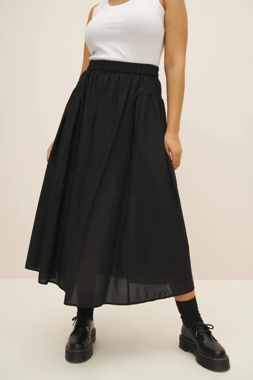 Fraya Skirt in Black | Kowtow