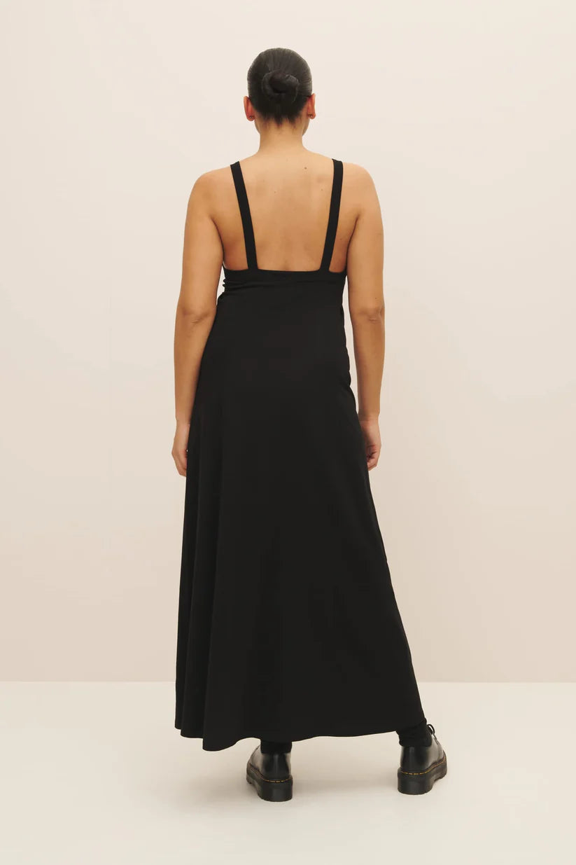 Low Back Dress in Black | Kowtow