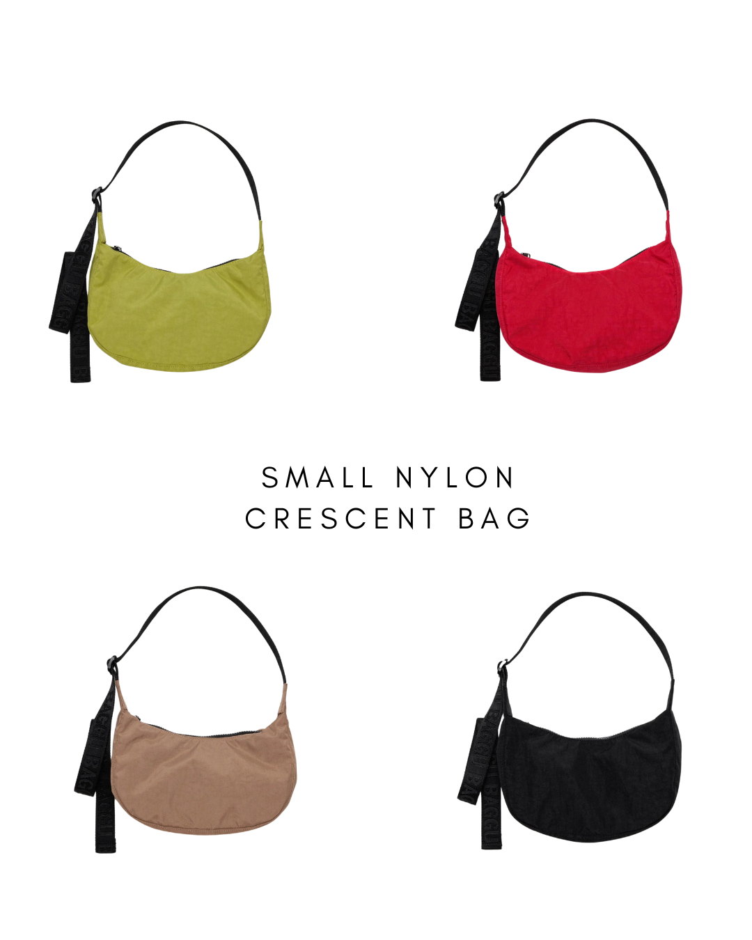 Small Nylon Crescent Bag SS24 | Baggu